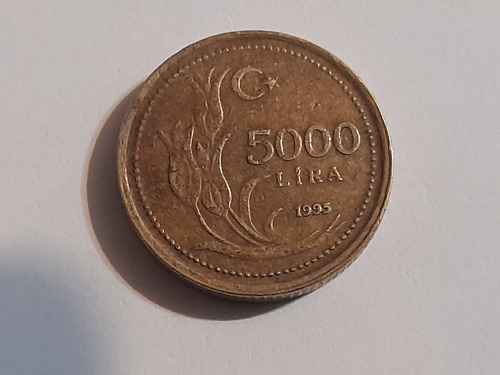 Moneda Turkia 5000 Liras 1995(x545