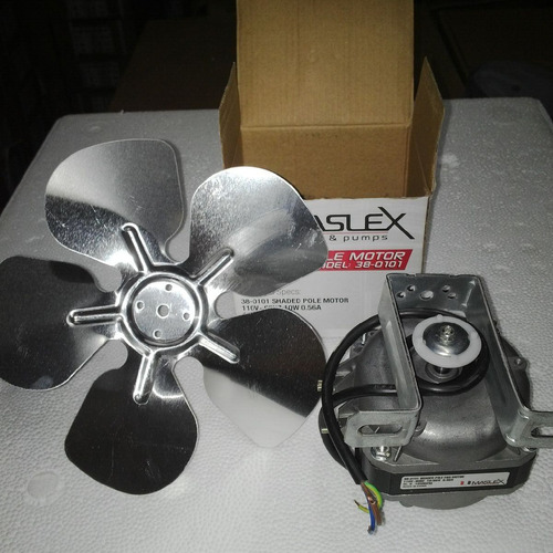 Motor Ventilador 110v 10w Aspa Y Base Condensador