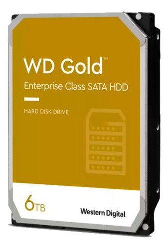 Disco Duro Western D. De 6tb Pc Servidor Sata 3.5  Gold