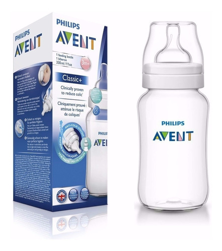 Mamadera Biberon Classic+ Philips Avent De 330ml 3m+