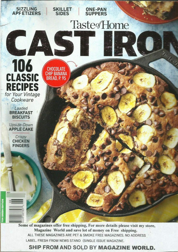 Taste Of Home Cast Iron Magazone 106 Classic Recipe Winter