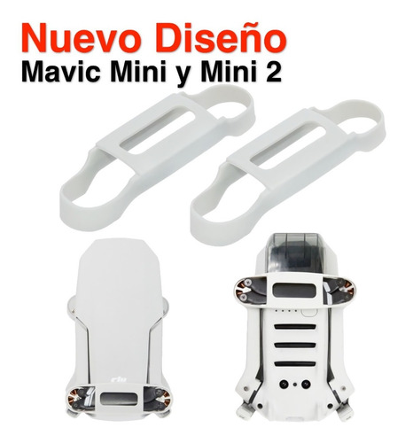 Imagen 2 de 7 de Dji Mini 2 Protectores De Hélices Silicona Nuevo Diseño