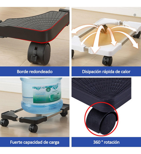 Base Para Cpu Suelo Piso Con Ruedas Giratorias Ajustable