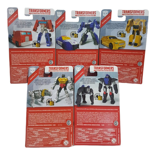 Juguetes Transformers Pack De 5 Piezas