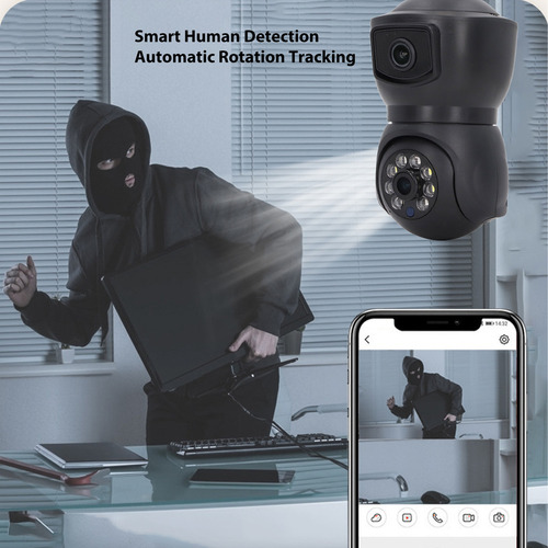Cámara De Seguridad Para El Hogar Hd De 360 Grados