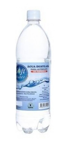 Imagem 1 de 2 de Água Destilada 1l Para Utilização Em Autoclave Softwater