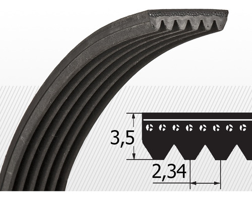Correa Poly-v Pj 1168/460j X 10 Guias