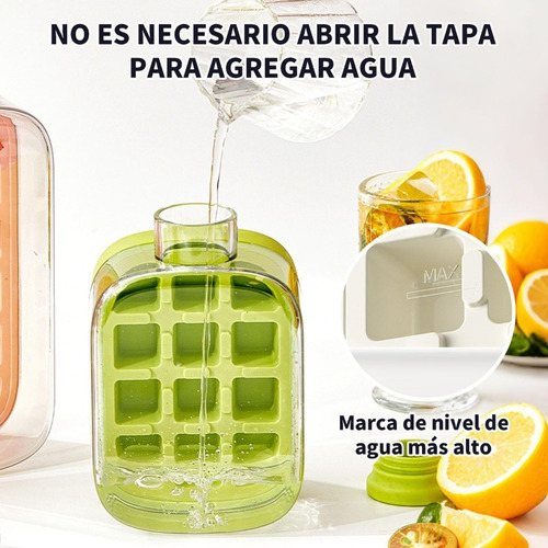 Botella De Cubitos De Hielo, Cubos De Hielo Fresco Y Fresco