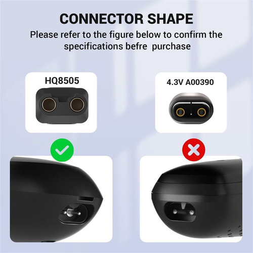 Cargador De Afeitadoras, Enchufe Us/eu Para Philip/hq8505/s5