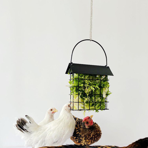 Comedero Colgante Sebo Jaula Soporte Para Gallinas Pollo