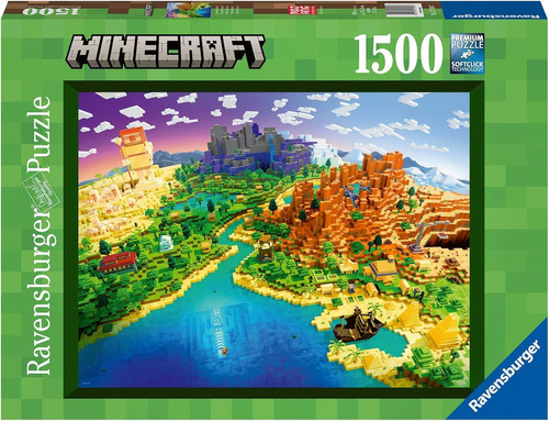 Ravensburger Rompecabezas Mundo De Minecraft 1500 Pza