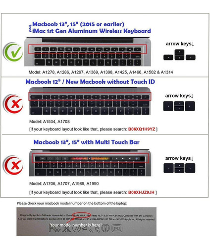 Funda De Silicona Para Teclado En Idioma Árabe Para Macbook