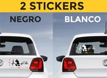 Comprar Stickers Para Auto Mickey Mouse Frecuencia Cardiaca 2 Piezas