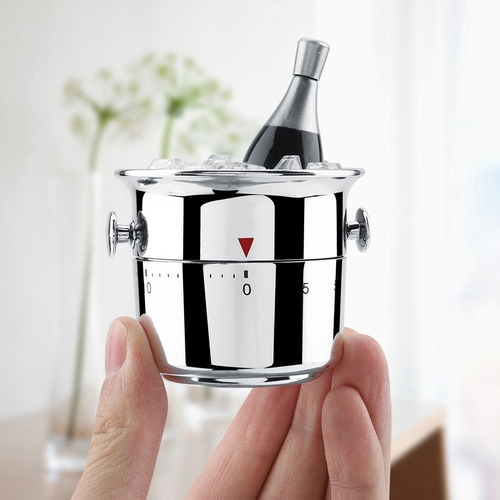 Temporizador De Cocina En Forma De Cubo 60 Minutos Acero Ino