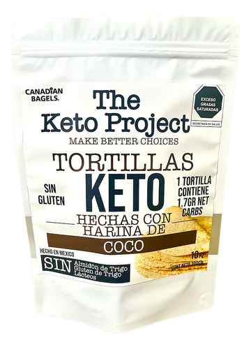 Tortillas De Coco Keto, Low Carb, The Keto Project