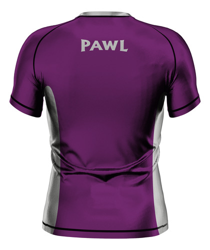 Rashguard Rank Bjj Mma Nogi - Pawl Morada Roxa