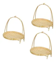 Comprar 3 Piezas De Bambú De Bambú De Bocadillo De Almacenamiento De
