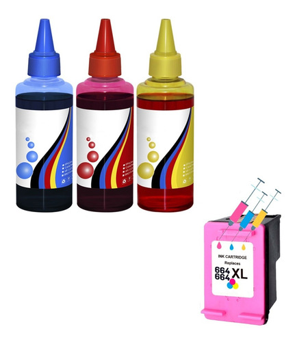 Tinta Para Recargar Cartucho 664 | Deskjet 2135 2675 3775