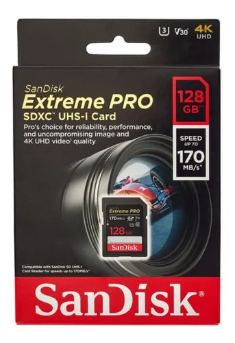 Sandisk extreme hotsell pro 128gb