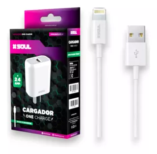 Cargador + Cable Compatible Con iPhone 5 Se 6 6s 7 8 Plus