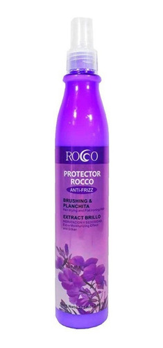 Protector Termico Capilar Rocco Morado Disminuye Frizz 375ml