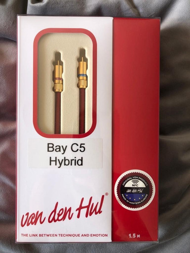 Imagen 2 de 5 de Cable Rca Van Den Hul The Bay C5 Hybrid 1,5 Mts