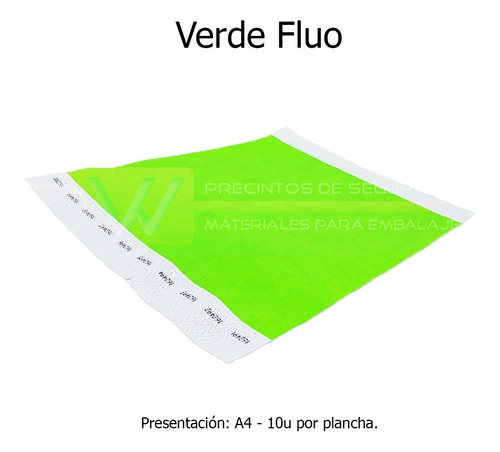 Imagen 1 de 10 de Pulseras Tyvek Identificación Eventos Lisa X10000un Promo!