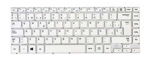 Teclado Para Samsung Np370r4e 370r43 Blanco Español