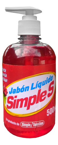 Jabon Liquido Manos Frutos Rojos 500ml 9042 Simple 1.27 Xavi