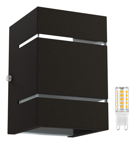 10x Arandela MF115 LED MEGA FORTE ILUMINAÇÃO Externa Luminária Alumínio Cor Marrom-escuro