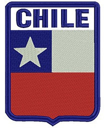 507 Parche Bordado Chile Escudo