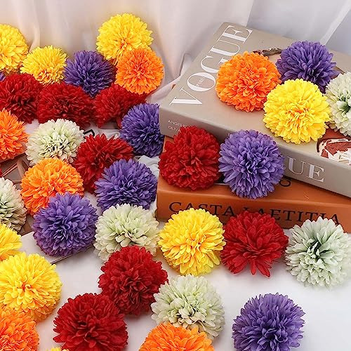 50 Piezas De Cabezas De Flores De Girasol De Seda De 2.75 P