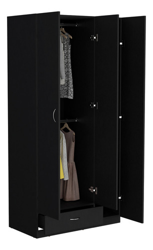 Closet Armario Z 184x90x47 1 Cajon Rta Color Wengue