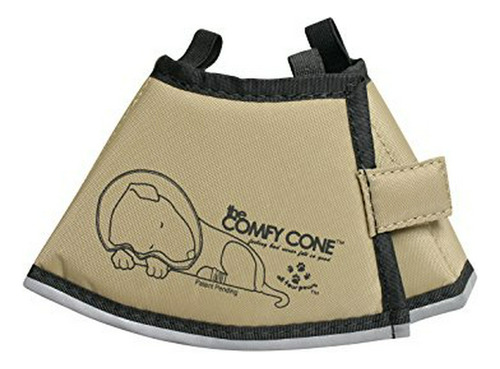 Los Cuatro Patas Comfy Cone Pet Collar, X-small, Bronceado P