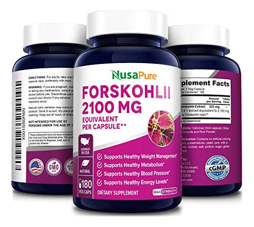 Forskolin 2000mg 180cap Nusapure