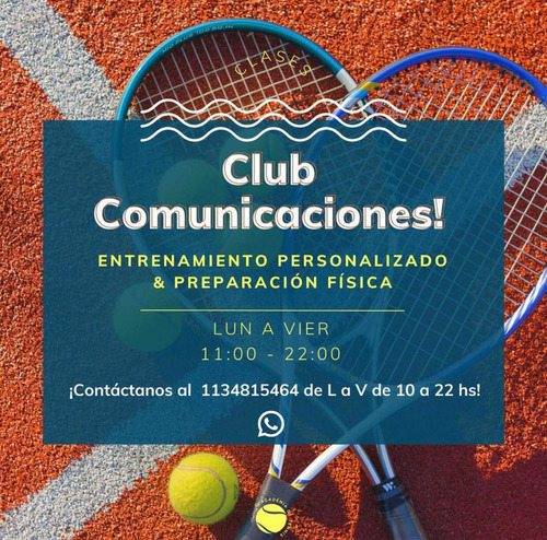 Imagen 2 de 3 de Clases De Tenis - Club Comunicaciones