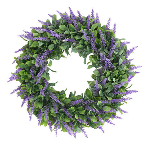 Hermosa Guirnalda De Lavanda Puerta De La Pared Guirnalda