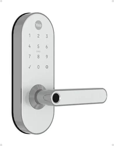 Fechadura Digital Yale Ymc420w Branca Externa Sol E Chuva