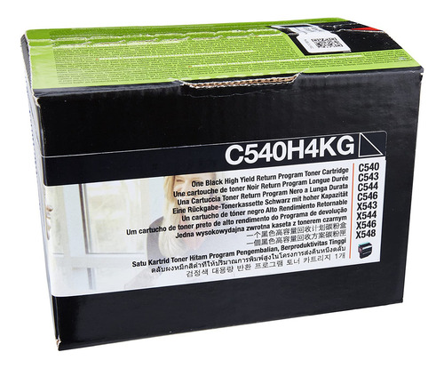 Lexmark High Yield Black Return Program Toner Cartridge For