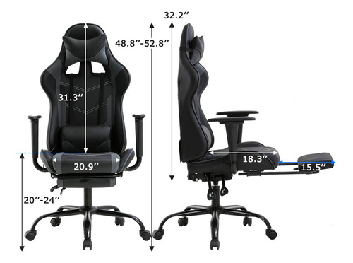 Silla Ergonómica Giratoria Para Oficina Y Juegos En Línea