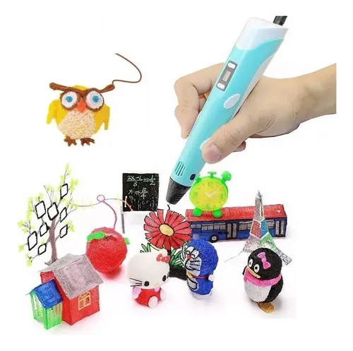 Lapiz 3d Impresora Lapicera 3d Lcd Base + Filamentos Regalo