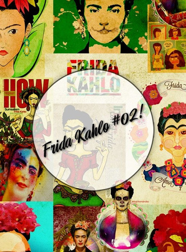 Frida Kahlo #02!  Lámina Decoupage Autoadhesiva 30 X 42 Cm