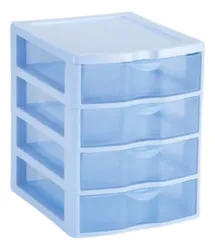 Comprar Gaveteiro Organizador Pequeno Plástico C/4 Gavetas Nitron no Mercado Livre