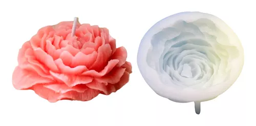 Molde de silicona con forma de flor para velas - 1 und