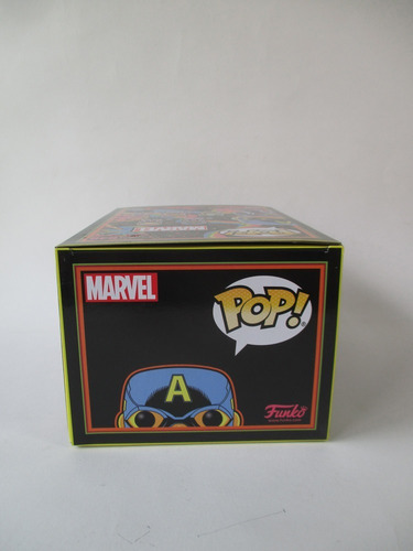 Funko Pop Captain America Black Light #648 (Usado)
