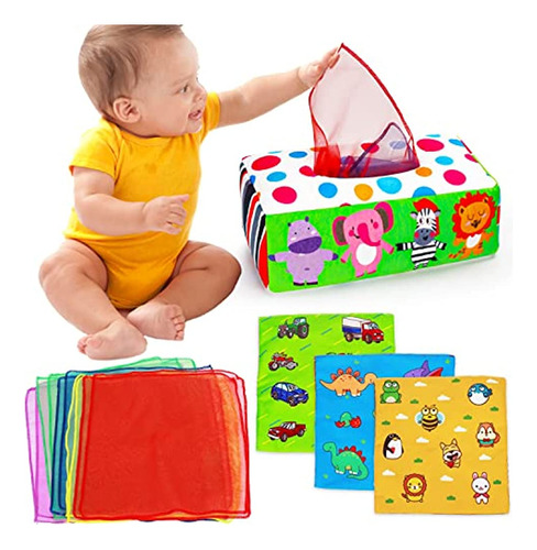 Caja De Pañuelos Para Bebés Juguete Montessori Juguetes Para