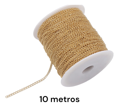Cadena De Aluminio 10 Metros Para Hacer Collares 