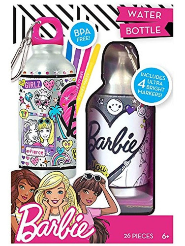 Botella De Agua Estilo Barbie, Personalizable