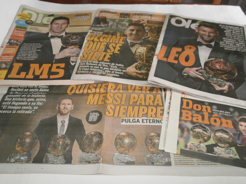 Messi - Balones De Oro - Deportivos