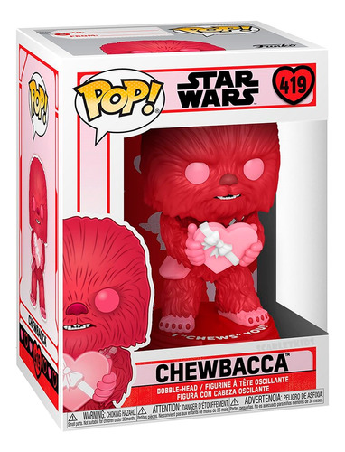 Funko Pop Chewbacca 419 Star Wars Valentines Cupid Original